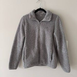 Uniqlo Fluffy Yarn Fleece Full-Zip Up Jacket Size Medium